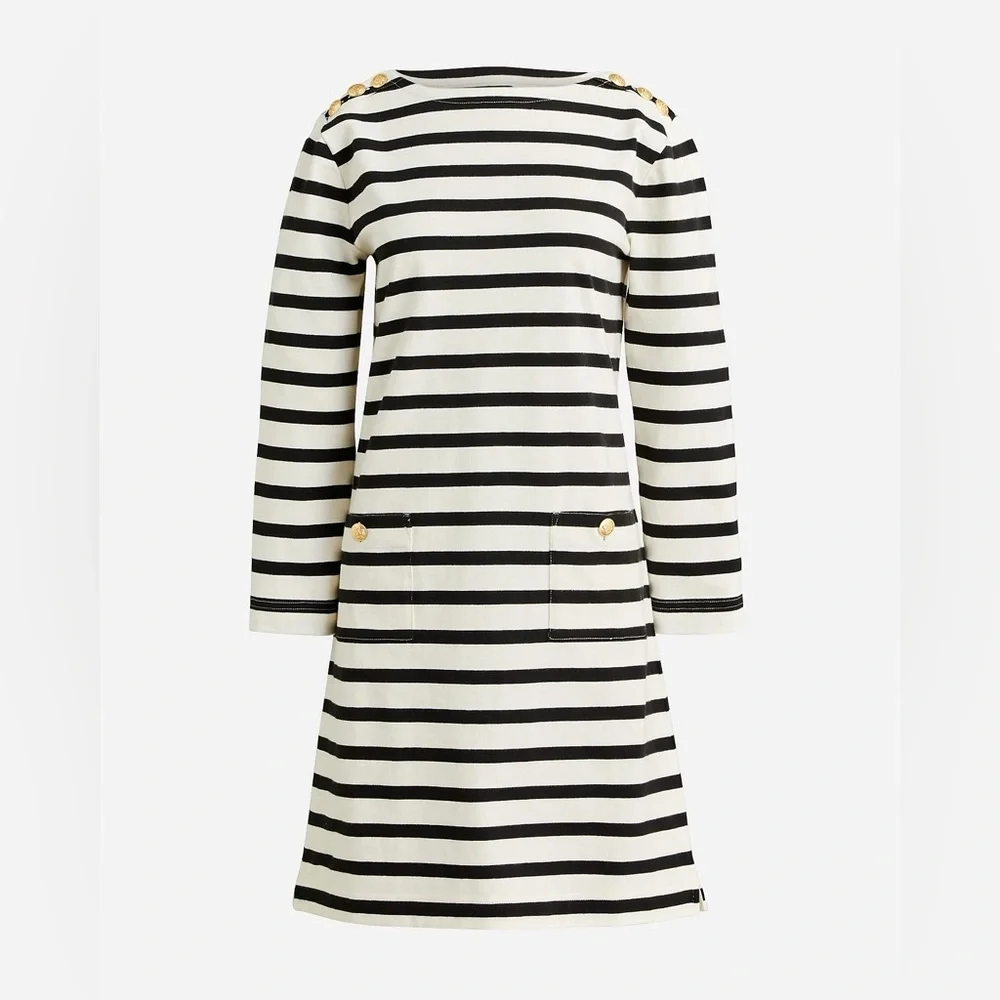 Next J.Crew Mariner Cloth Shirtdress With Gold Buttons - Picture 5 of 5